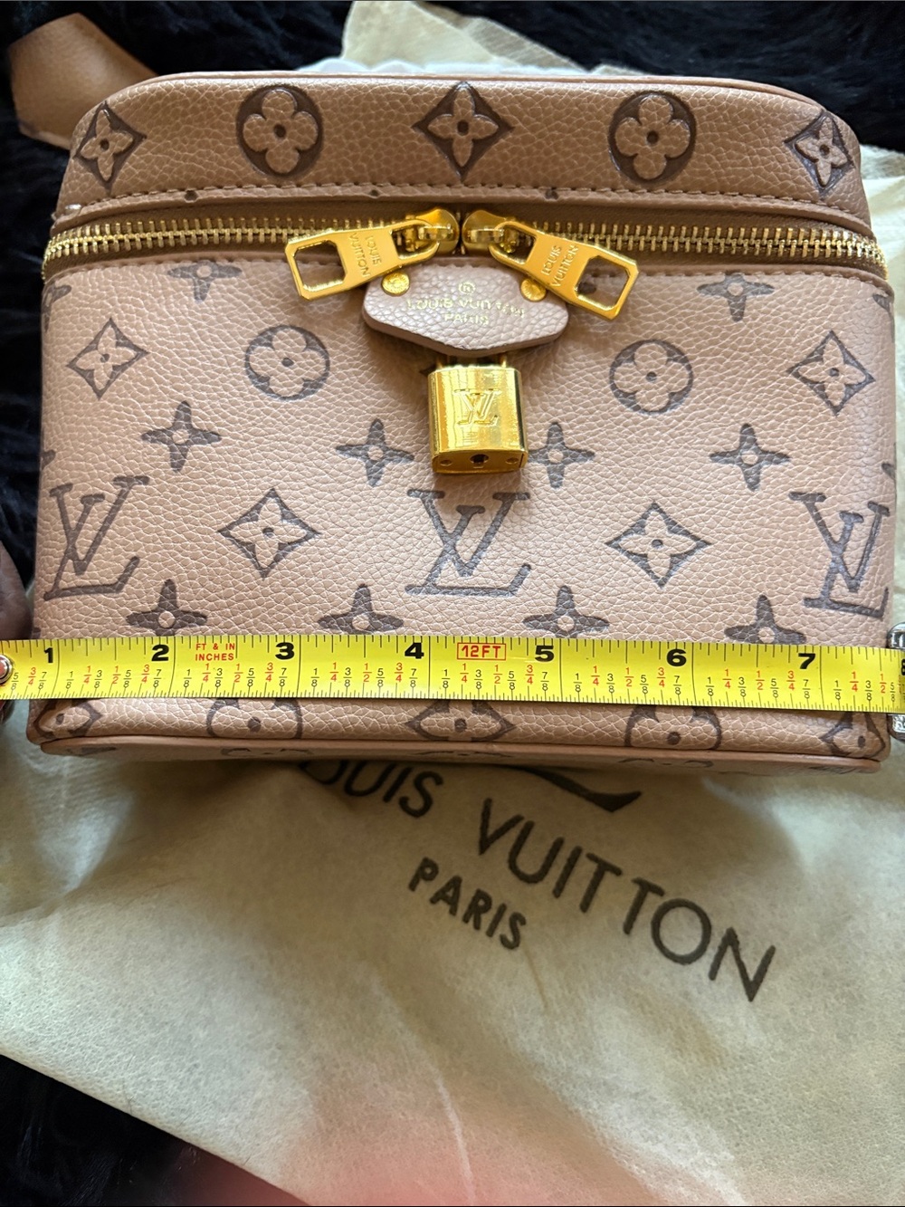 Louis Vuitton Pink Monogram Mini Vanity Bag with Gold Hardware - Picture 9 of 9